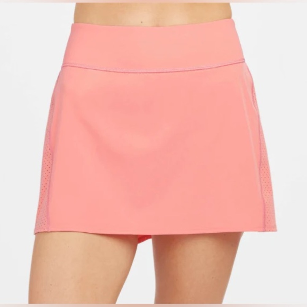 SPANX Get Moving Skort Women’s Size Small Coral Pink Athletic Tennis Golf